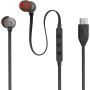 JBL Tune 310 C USB-C Auriculares intraaurales con micrófono y audio de alta resolución, cable plano antienredos, 3 botones de