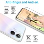 QULLOO [2+ 2 Piezas Protector de Pantalla para Realme 10 4G + Protector de Lente de cámara,9H Dureza Vidrio Templado Sin