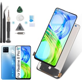 RongZy Pantalla para Realme 8 Pro RMX3081 Táctil LCD de Repuesto Ensamblaje Digitalizador Reemplazo para Realme 8 4G RMX3085 con