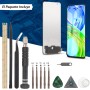 RongZy Pantalla para Realme 8 Pro RMX3081 Táctil LCD de Repuesto Ensamblaje Digitalizador Reemplazo para Realme 8 4G RMX3085 con