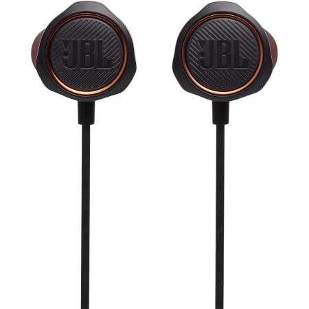 JBL Quantum 50 Auriculares intraaurales para videojuegos, con potenciador de sonido y silenciador de micrófono, compatible con