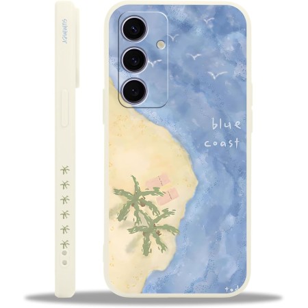 Yoedge Funda para Samsung Galaxy A26 5G Verano, Fina Silicona Carcasa con Lindo Playa de Arena Summer Dibujos Cover para Mujer