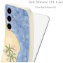 Yoedge Funda para Samsung Galaxy A26 5G Verano, Fina Silicona Carcasa con Lindo Playa de Arena Summer Dibujos Cover para Mujer