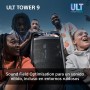 Sony ULT TOWER 10, Altavoz bluetooth para fiestas con ULT POWER SOUND y Deep Bass, altavoces X-Balanced, iluminación LED 360,