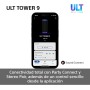 Sony ULT TOWER 10, Altavoz bluetooth para fiestas con ULT POWER SOUND y Deep Bass, altavoces X-Balanced, iluminación LED 360,