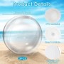 YUSHWENPTY Pelota Transparente Inflable 2 Piezas Pelota Inflable Playa PVC Pelota Piscina Hinchable para Juguetes de Playa,