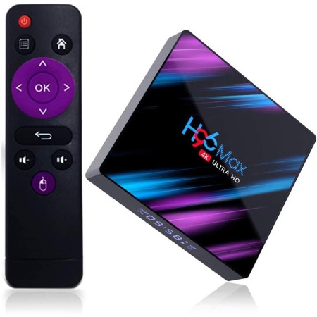 H96 Max Android 10.0 TV Box Smart TV Box 4G RAM 32G ROM Rockchip RK3318 Quad Core 2.4G / 5.0G WiFi LAN Bluetooth 4.0 HD 4K