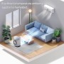 Genérico Ventilador Climatizador Tipo Aire Acondicionado, Ventilador Refrescante Enfriador de Ambiente, Silencioso Con