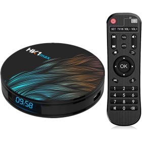 Sofobod HK1 MAX Smart TV Box Upgraded Newest Android 10.0 with 4GB RAM 32GB ROM，Cortex-A53 64 bit Quad-Core CPU，BT4.0, 2.4G/5G