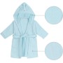 KAKU NANU Albornoz Niños Bata 100% Algodon Niña y Niño 2-10 Años,5 Colores Toalla Albornoces Infantiles Piscina,Absorbente con 2