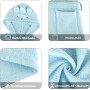 KAKU NANU Albornoz Niños Bata 100% Algodon Niña y Niño 2-10 Años,5 Colores Toalla Albornoces Infantiles Piscina,Absorbente con 2