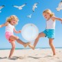 DIELOVEHUA Pelota de Playa Inflable, 2 Piezas Pelotas de Playa Hinchable, Juguetes Inflables Pelota para Niños Adultos, para