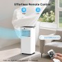Dr.Prepare Aire Acondicionado Portátil 9000 BTU 4 en 1 para 30m², Refrigeración Deshumidificador Ventilador Modo Reposo,