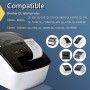BETCKEY - 10 Rollos de DK-22205 Cinta Continua de Papel Térmico Compatible con Brother, 62mm x 30.48m, 10 continuous Etiquetas
