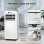 Dr.Prepare Aire Acondicionado Portátil 9000 BTU 4 en 1 para 30m², Refrigeración Deshumidificador Ventilador Modo Reposo,