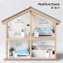 Dr.Prepare Aire Acondicionado Portátil 9000 BTU 4 en 1 para 30m², Refrigeración Deshumidificador Ventilador Modo Reposo,