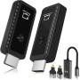HDMI Inalámbrico Transmisor y Receptor, 1080P Transmisor HDMI Inalámbrico 2.4/5G Wireless HDMI para Transmisión de Vídeo y Audio
