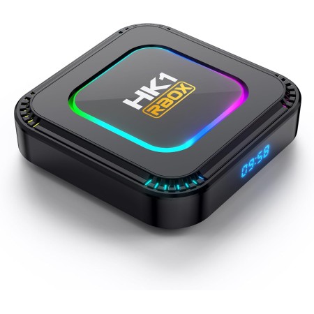 CHROX Android TV Box 13.0, HK1 RBOX K8 Smart 4GB 128GB, RK3528 Chip Con Soporte 2.4G/5.8G Wifi6 1000M Ethernet LAN Bluetooth 5.0