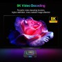 CHROX Android TV Box 13.0, HK1 RBOX K8 Smart 4GB 128GB, RK3528 Chip Con Soporte 2.4G/5.8G Wifi6 1000M Ethernet LAN Bluetooth 5.0