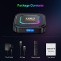 CHROX Android TV Box 13.0, HK1 RBOX K8 Smart 4GB 128GB, RK3528 Chip Con Soporte 2.4G/5.8G Wifi6 1000M Ethernet LAN Bluetooth 5.0