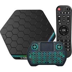 Android TV Box 12.0, TV Box Android 2024 4GB RAM 64GB ROM H618 Quad-core Android Box Soporta 4K 6K WiFi 6 2.4G/5G Dual WiFi BT