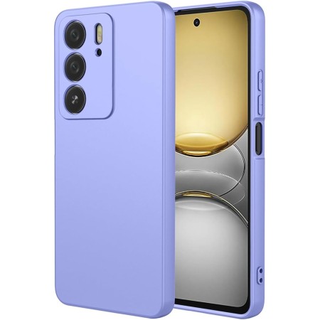 ILING Funda para Realme 14X 5G / Realme C75 4G, Diseño de Suave Silicona Líquida en Color Sólido Simple Carcasa Protectora