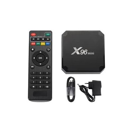 X96 Mini Box Android TV 2GB 16GB Reproductor Multimedia de difusión Multimedia de (Android 9.0) con Mando a Distancia y Cable