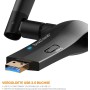 BrosTrend AC1200 - Memoria USB wifi de gran alcance (Wi-Fi, hasta 867 Mbps, 5 GHz, 300 Mbps, 2,4 GHz, con dos antenas de 5 dBi,