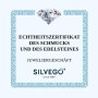 SILVEGO - SILVEGOB180007 - Colgante para Mujer de Plata 925 con Granate de Bohemia Auténtico Forma Flor