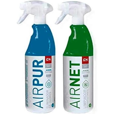 CH Quimica Pack AIRNET + AIRPUR pulverizadores Limpiador y Elimina olores Aire Acondicionado 750 ml