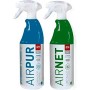 CH Quimica Pack AIRNET + AIRPUR pulverizadores Limpiador y Elimina olores Aire Acondicionado 750 ml
