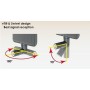 Alfa Network Antena de Panel Interior direccional APA-M25 de Doble Banda de 2.4 GHz/5 GHz 8/10 dBi de Alta Ganancia con Conector
