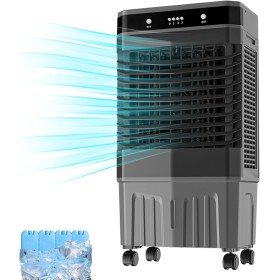 3 en 1 Climatizador Evaporativo, Enfriador de Aire Acondicionado Portatil sin Tubo Exterior, Oscilación Automática de 3