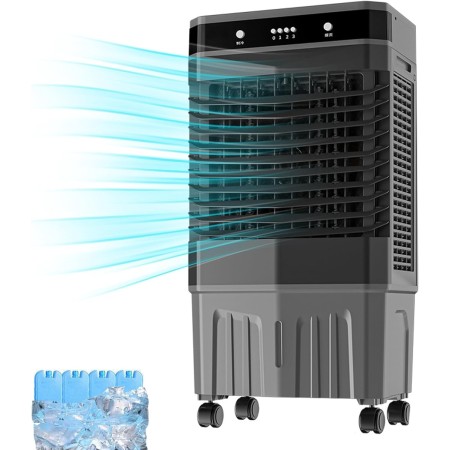 3 en 1 Climatizador Evaporativo, Enfriador de Aire Acondicionado Portatil sin Tubo Exterior, Oscilación Automática de 3
