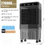 3 en 1 Climatizador Evaporativo, Enfriador de Aire Acondicionado Portatil sin Tubo Exterior, Oscilación Automática de 3