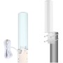 Antena Omnidireccional de Alta Ganancia, Antena 12dBi con Cable de 5 Metros, Enrutador WiFi Macho SMA de 698-2700MHz para