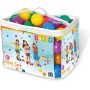 Intex Pack 100 Bolas Infantiles, Diámetro 6,5 cm, 6 Colores Surtidos, Plástico Resistente, Juego sensorial y motriz, Uso