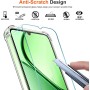 ivoler 3 in 1 Funda para Realme C61 / Realme C63 / Realme Note 60 con 2 Piezas Cristal Templado, Transparente Carcasa Protectora