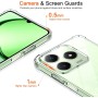 ivoler 3 in 1 Funda para Realme C61 / Realme C63 / Realme Note 60 con 2 Piezas Cristal Templado, Transparente Carcasa Protectora