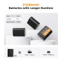 K&F Concept 3-Pack NP-FZ100 Batería 2280mAh y Cargador LCD de 3 Ranuras para Sony FX3 FX30 A7 III A7 IV A7R III A7R IV A9 A6600