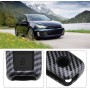 YINETTECH Carcasa de silicona de fibra de carbono ABS con 2 botones para llaves de coche, llavero inteligente con llavero