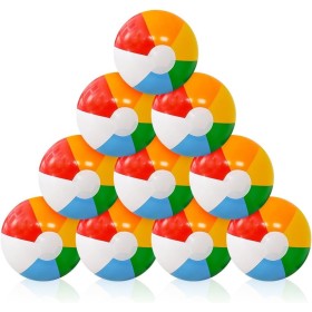 Udbrud 10 Piezas Pelota de Playa Inflable, 30 cm Pelota Hinchable Colores Pelotas de Playa Niños Pelota de Playa Hinchable Beach
