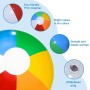 Udbrud 10 Piezas Pelota de Playa Inflable, 30 cm Pelota Hinchable Colores Pelotas de Playa Niños Pelota de Playa Hinchable Beach