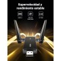 UGREEN Adaptador WiFi USB AC1300Mbps Dongle Dual Antena WiFi Dongle USB 3.0 Dual Band 5GHz/2.4GHz Adaptador Red Inalámbrico