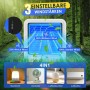 Aire Acondicionado Portátil, Ventilador USB 3 en 1 con Refrigeración Líquida, Tanque de Agua de 500ML, 3 Velocidades, Luces de 7