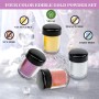 4 Colores Purpurina Comestible, Polvo Comestible Metálico, Purpurina Comestible Reposteria, Para colores de fondant, donuts,