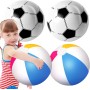 Kezidhp Pelota de Playa Inflable 4 Piezas (40cm) - Juego de Pelotas de Agua con Paneles Multicolor para Piscina, Fiesta de