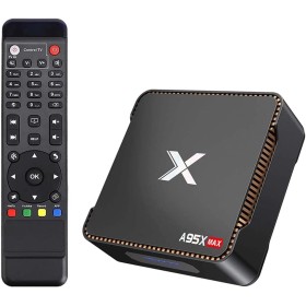Lihuzmd Smart TV Box, A95X MAX Smart Smart Android 8.1 TV Caja 4G / 64G AMLOGIC S905X2 UHD 4K Set Top Box VP9 H.265 2.4G / 5G