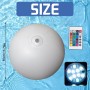 YOUYIKE Pelotas de Playa Inflables, Bolas de Playa, Pelotas de Playa LED de 40 CM, con Control Remoto por Infrarrojos, para