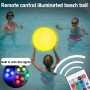 YOUYIKE Pelotas de Playa Inflables, Bolas de Playa, Pelotas de Playa LED de 40 CM, con Control Remoto por Infrarrojos, para